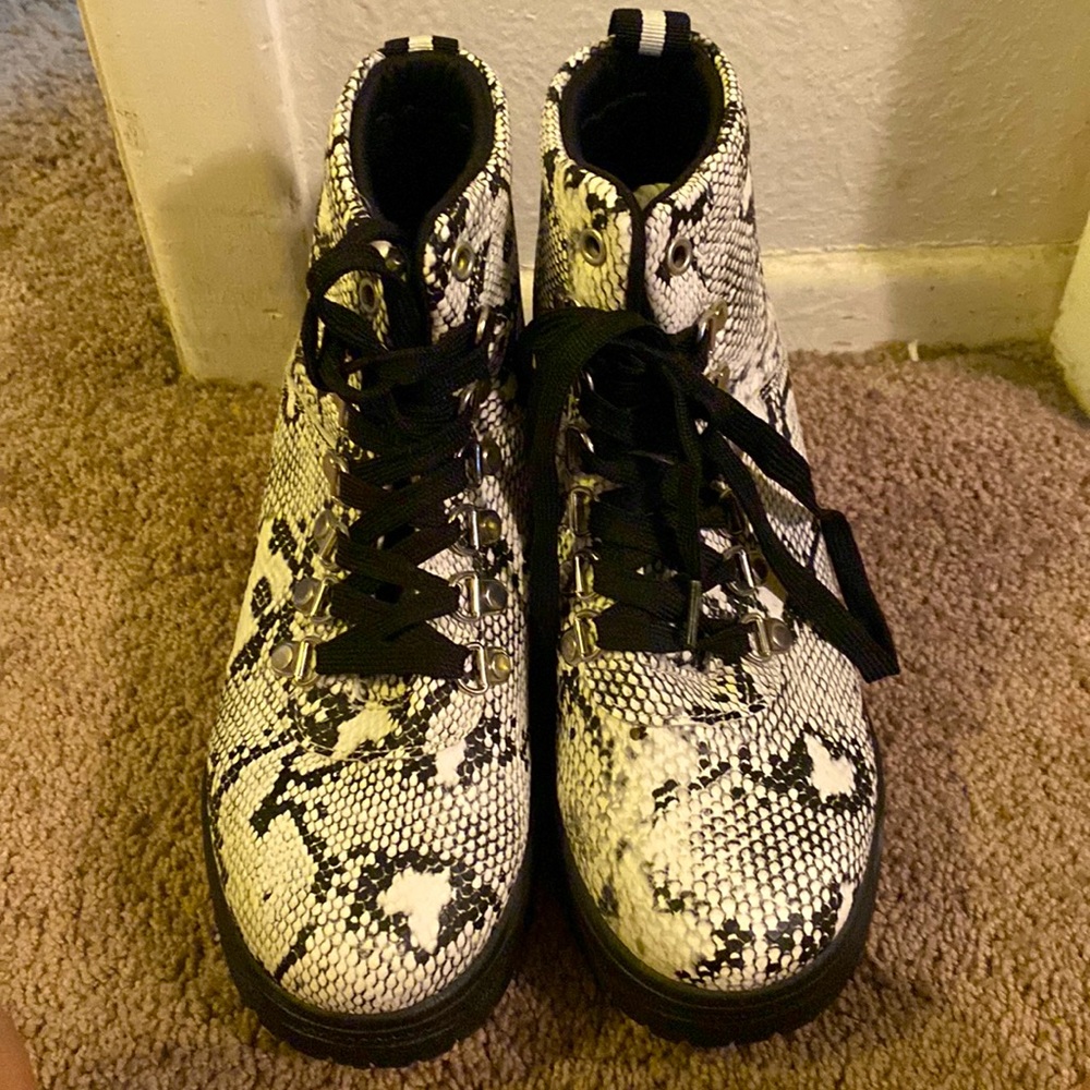 Snake skin boots